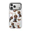 Phim hoạt hình pha lê băng từ tính cho chó trong suốt Vỏ điện thoại cho iPhone 17 Pro Max 16 15 14 13 17Air 16Plus Vỏ cứng Vỏ bảo vệ chống sốc