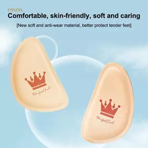 PNPIA- 1 Cặp Nữ Chân Trước Miếng Lót Giảm Đau Chèn Nửa Kích Thước Đế Đệm Chống Trơn Trượt Giày Thoáng Khí Hút Mồ Hôi Miếng Lót Chân