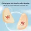 PNPIA- 1 Cặp Nữ Chân Trước Miếng Lót Giảm Đau Chèn Nửa Kích Thước Đế Đệm Chống Trơn Trượt Giày Thoáng Khí Hút Mồ Hôi Miếng Lót Chân