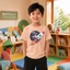 Áo thun bé trai cá tính Vải mềm mại phong cách Hàn Quốc họa tiết phi hành g dễ phối đồ từ 2-12 tuổi
