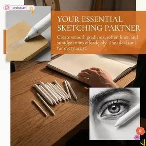 BEABOUT 12 CÁI Sketch Rub Pen, Công cụ vẽ giấy trắng Phác thảo, Hiệu ứng nhòe không cần lao động Dụng cụ phác thảo mudging một phần chính xác Dụng cụ làm mềm tông màu cục bộ