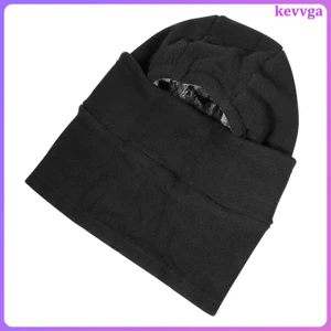 Mũ ấm áp đi xe đạp dày dặn có mặt cổ sang trọng cho ngoài trời mùa đông màu đen Unisex kevga