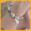 VFZ Cổ Đính Hạt Charm Vòng Tay Gấu Mặt Dây Chuyền Trái Tim Tình Yêu Có Thể Điều Chỉnh Vòng Tay Lắc Tay Nữ DIY Trang Sức Quà Tặng Louislifecool