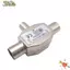 Bộ phân phối ăng-ten loại T / F NOTE1, Đầu nối đồng trục trên không Jack TV, Bộ chuyển đổi bộ chia ăng-ten TV 2 chiều Cắm TV / T Adapter Khớp nối đồng trục