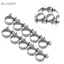Belleshopp Kẹp ống 10 chiếc Kẹp ống nhiên liệu nhỏ bằng thép không gỉ 6mm-20mm Kích thước tùy chọn(1)