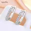 AqToCna Mới Cao Cấp Sense Ins Bông Tai Zirconia Rỗng Hình Học Bông Tai Nữ Tính Thời Trang Đơn Giản Bông Tai Nhỏ Phụ Kiện AqToCna