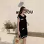 Áo Vest dệt kim không tay màu tương phản mùa hè 2026 Váy ngắn Slim-fit Slimer Look Niche Tính khí Hot Girl Daily All-Match Dress Women