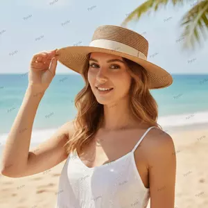 Mũ chống nắng PYCOU, Mũ ống hút vành rộng chống nắng, Mũ chống nắng thoáng khí thời trang ngoài trời