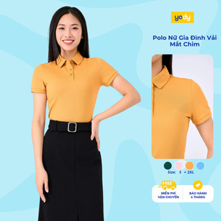 [KOL/KOC] Áo Polo Nữ YODY cotton mắt chim co giãn thoáng mát chống nhăn APN7280