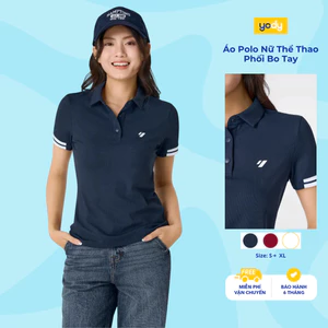 Áo Polo Nữ Yody waffle Thể Thao Phối Bo Tay WAPO25A469