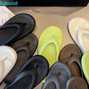 Dép đi biển nam FUHUIOT, Giày đi ngoài nhẹ chống trượt, Dép đế mềm PVC đế mềm dành cho nữ / nam