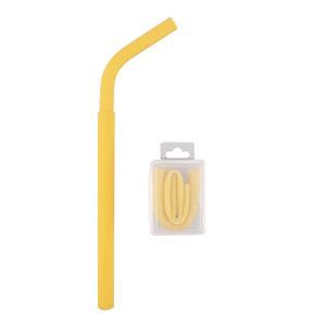 Hàng sẵn có Ống hút silicon có thể gập lại Du lịch Silicone di động Có thể gập lại Nước ép ống hút Trà sữa Uống YUAB