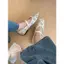 TT Rỗng Hoa Đế Phẳng Giày Nữ Thoáng Khí Mary Jane Giày Phù Hợp Với Da Thật Thời Trang
