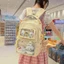 SQ11 2026 Ba lô tương phản màu sắc học sinh mới của Nhật Bản với vẻ đẹp cao cấp Túi Itabag thời trang và phổ biến