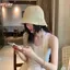 HFSHY Nữ Mùa Hè Rơm Người Cá Mũ Dệt Độc Đáo Thoáng Khí Màu Trơn Chống Nắng Mũ Đi Bộ Đường Dài Đi Xe Đạp Cắm Trại 1 Chiếc VN