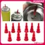 JASMINE 10 Cái Bộ Chuyển Đổi Đầu Phun Butan Chuyển Đổi Cassette Tank Thành Bể Bơm Hơi Đầu Nối Đầu Phun Khí Để Lấp Đầy JASMINE