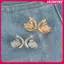 JASMINE Thời Trang Cánh Bướm Quần Nút Thắt Lưng Kẹp Có Thể Điều Chỉnh Khóa Quần Jean Bule Pin Phụ Kiện Quần Áo JASMINE