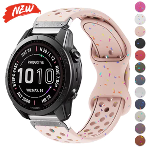 26mm 22mm QuickFit Dây đeo silicon cho Garmin Fenix 8 E 7 7X 6X Pro 5XPlus Epix Pro Gen 2 47mm 51mm dây đeo đồng hồ