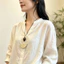 Hạt dệt phong cách dân tộc cổ điển với thiết kế thích hợp, vòng cổ nữ thời trang