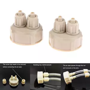 GE 2 Chiếc Bể Cá CO2 Hệ Thống Ống Van Guage Nắp Chai Cá Sống Cây Khuếch Tán Không Khí Máy Phát Điện Dụng Cụ VN