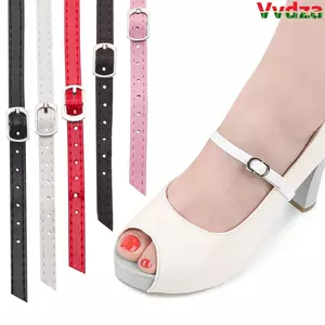 VVDZA Dây buộc mắt cá chân Dây đeo toàn bộ bằng da PU Phụ kiện giày Dây đeo chống trượt