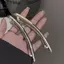 11cm Kẹp Tóc Một Từ Nữ Kim Loại Dải Vàng Dài Barrettes Kẹp Tóc Vintage Kẹp Tóc Tự Động Mịn Mùa Xuân Kẹp Hairgrip [Mina]