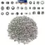 MAKY 30 Cái / lốc Cổ Màu Bạc Rỗng Bóng Kim Loại Hạt Miếng Đệm Hạt Trang Sức Làm DIY Vòng Tay Nekclace VN