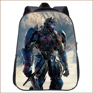 Ba lô Transformers SQ11 dành cho trẻ em Túi đi học mẫu giáo Dung tích lớn In thoáng khí Túi cá tính thời trang