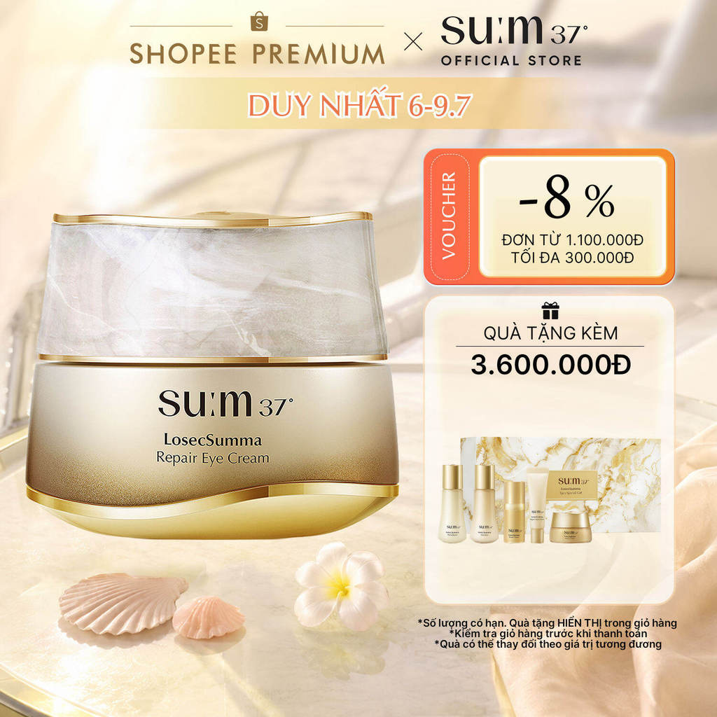 [SU:M37 OFFICIAL] Kem mắt phục hồi su:m37 LosecSumma Repair Eye Cream 25ml