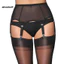 MIC _ Perspective Thắt lưng nữ Garter có thể điều chỉnh sáu kẹp Garter Leg Harness Phụ kiện cho tuần trăng mật