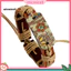 MIC _ Nữ Vintage Punk Phong Cách Pyrograph Hòa Bình Ký Charm Vòng Tay Vô Cực