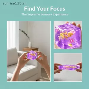 SRVN Clear Soft Ocean Slime với vỏ Mini lấp lánh sáng bóng Đồ chơi giảm căng thẳng không gỉ dành cho trẻ em Slime Party ủng hộ.