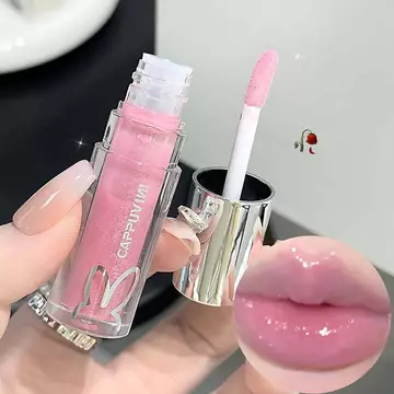 Warmwing Cappuvini Long Lanh Lip Glaze Lasting Shimmer Mirror Water Lip Gloss Thạch Chống Thấm Nước Plumping Lipsti Make Up Dưỡng Ẩm Son Tint VN