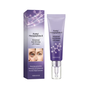 Acetyl Hexapeptide-8 Kem nâng chống nhăn 10g Peptide Làm săn chắc da mặt Tăng cường Collagen Hydrating Mịn nếp nhăn Làm săn chắc da lão hóa Chống lão hóa Kem dưỡng ẩm mắt & mặt