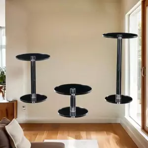 GE Khung Trong Suốt Trang Sức Tròn Hộp Mù Hiển Thị Đứng Acrylic Vòng Tay Trong Suốt Sắp Xếp Kệ Trang Sức Lưu Trữ Ra VN
