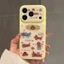 Ốp điện thoại Acrylic hoạt hình Dreaming Puppy cho IPhone 16 15 14 17 Pro Max Vỏ bảo vệ chống sốc