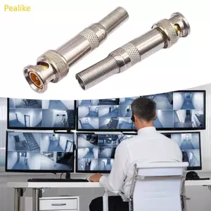 Pealike BNC Phần cứng hàn Nam Camera Cáp video Đầu nối khớp nối video