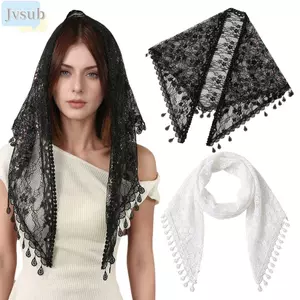 JVSUB Bandanas Dành Cho Nữ, Khăn Choàng Ren Hoa Phong Cách Sang Trọng Mỏng Khăn Choàng, Cổ Điển Dễ Thương Bohemian Tam Giác Đầu Khăn Chụp Ảnh
