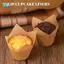 120 Đếm Tấm Lót Muffin Tulip Tự Nhiên Cho Cốc Nướng Bánh, Giấy Nhám Muffin Lót Giá Đỡ, Tấm Lót Bánh Cupcake Tulip