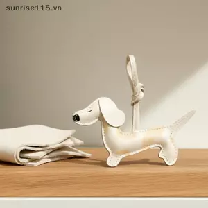 SRVN Dachshund Chó Móc Khóa Mặt Dây Chuyền Dễ Thương Con Chó Con Da PU Móc Khóa Phụ Kiện Túi Động Vật Chìa Khóa Quyến Rũ Trang Trí.