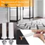 Bộ xoay đáy cửa hai tầng (3 / 8 inch và 7 / 16 inch), Bộ đáy sửa chữa phần cứng cửa gấp 2 kích thước