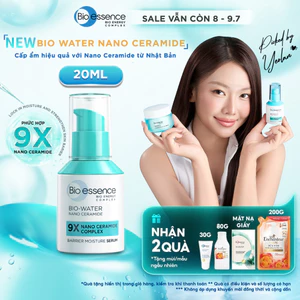 Tinh chất dưỡng ẩm 9X Nano Ceramide Complex Bio-essence 20ml giúp cấp ẩm, tăng cường bảo vệ hàng rào da