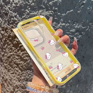 Thời Trang Dễ Thương Macaron Nhiều Màu Mẫu Hello Kitty Cho IPhone17/16/15/14/13/12/11 Pro Max Chất Liệu TPU Mềm Mại