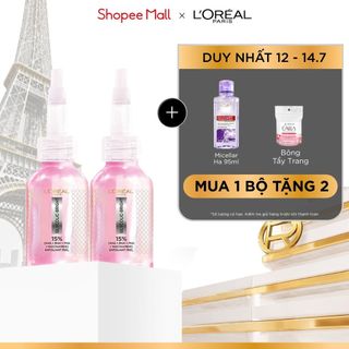Bộ đôi dưỡng chất peel sáng da làm sạch tế bào da chết L'Oréal Paris Glycolic-Bright Anti-Dark Spot Exfoliant Peel 25ml