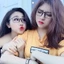 Kính mắt nữ nam giả cận thời trang phong cách Hàn Quốc mắt kính chống tia UV và ánh sáng xanh ABICA 056