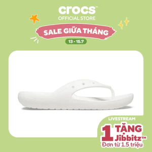Dép xỏ ngón Unisex Crocs Classic V2 - White - 209402-100