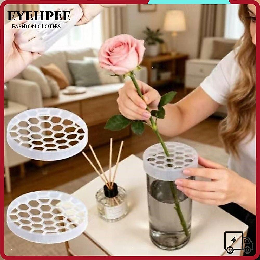 Lưới Cắm Hoa Bằng Silicone EYEHPEE, Giá Đỡ Cắm Hoa Hình Tổ Ong, Dụng Cụ Sắp Xếp Hoa Có Thể Tái Sử Dụng, Phụ Kiện Trang Trí Nhà