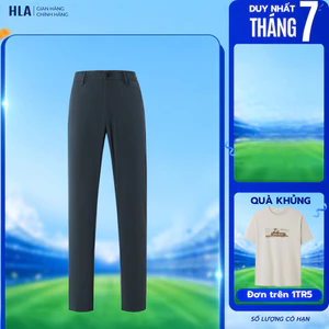 Quần tây nam HLA thời trang cao cấp thanh lịch ống đứng, thoáng khí, co giãn tốt, thoái mái vận động