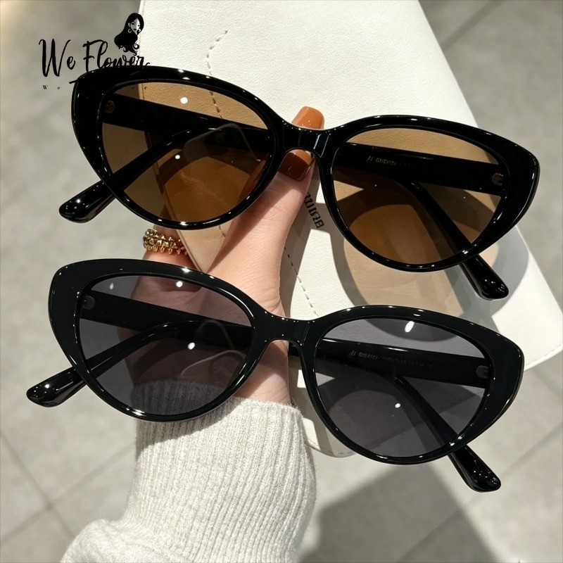 We Flower Cool Sweet UV400 Lens Kính Mát Mắt Mèo Dành Cho Nữ Lái Xe Kỳ Nghỉ Sắc Thái Chống Bức Xạ Kính Mắt Kính Mắt