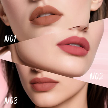 O.TWO.O Fog Kiss Lock Color Matte Lipstick sc064 Ánh Sáng Sương Mù Màu Giữ Matte Velvet Lipstick